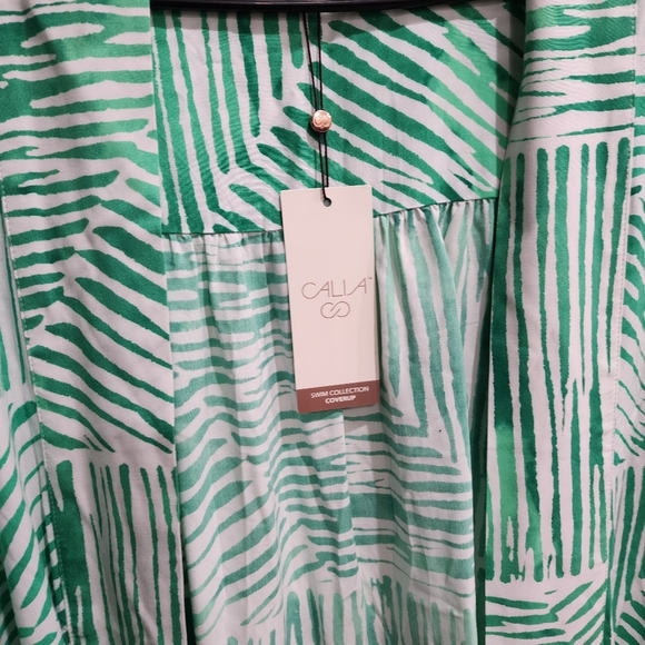 CALIA cover up dress Resort Wear Palm Print - Picture 3 of 7